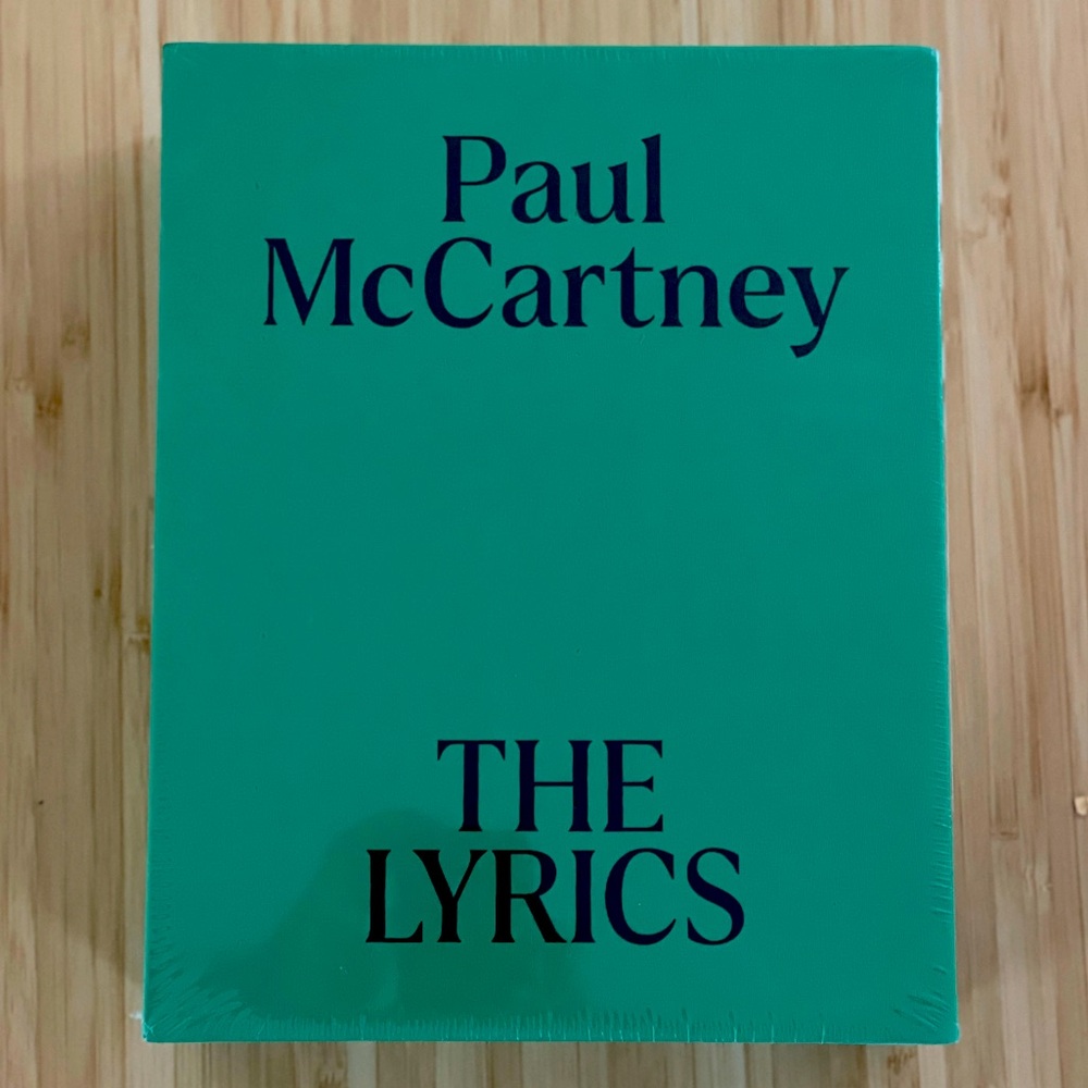 Paul McCartney THE LYRICS boxed set hardcover NEVER UNWRAPPED!